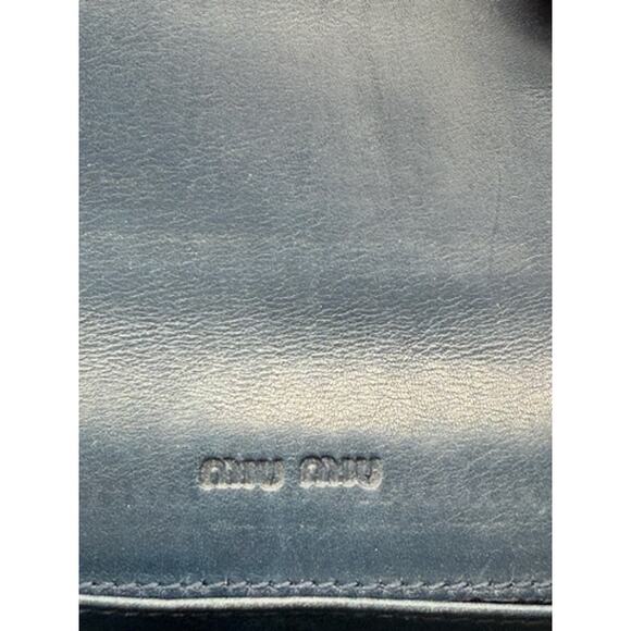 Miu Miu Hunter Green Croc Embossed Leather Wallet! Long Wallet! EXCELLENT Cond - Picture 11 of 16